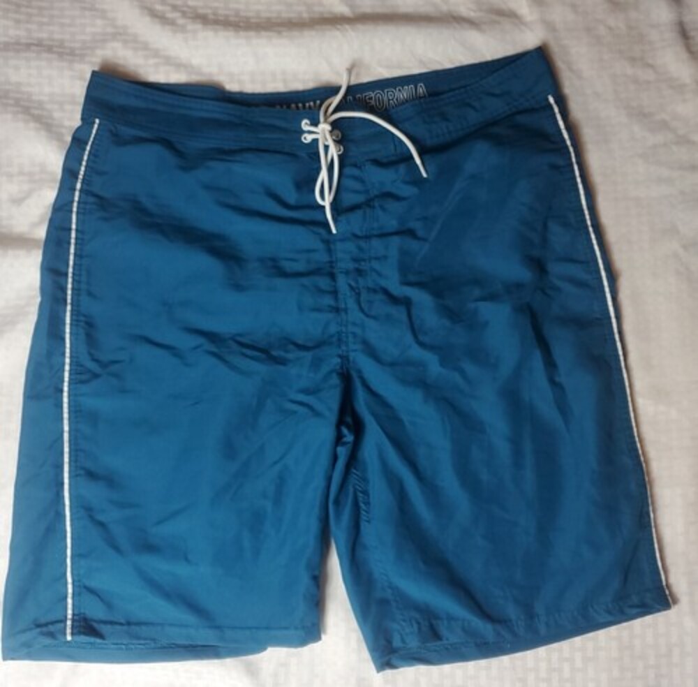 Men’s Old Navy California Swim Trunks Board Shorts Size 38 Aquamarine